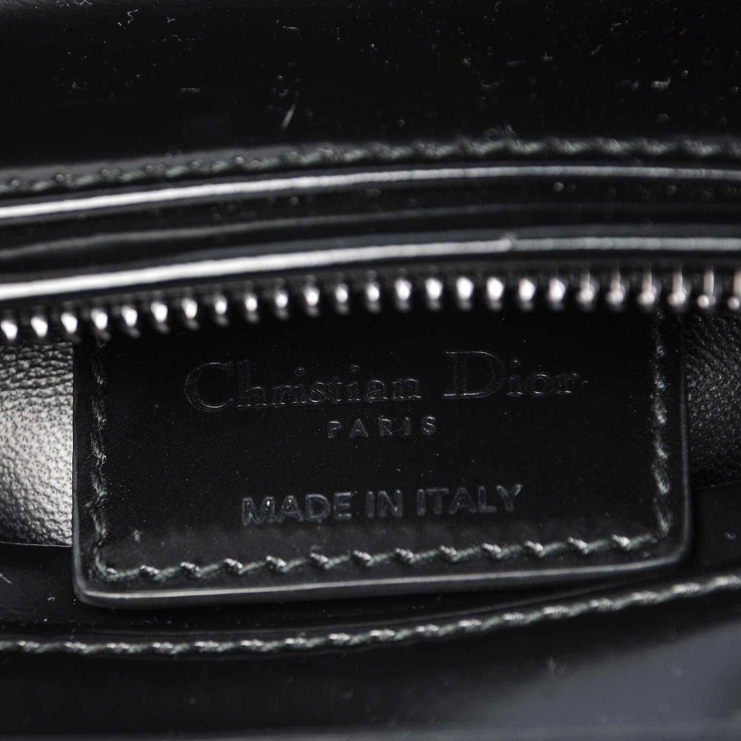 Christian Dior Glazed Calfskin Medium Lady Dior Black 6 of 8