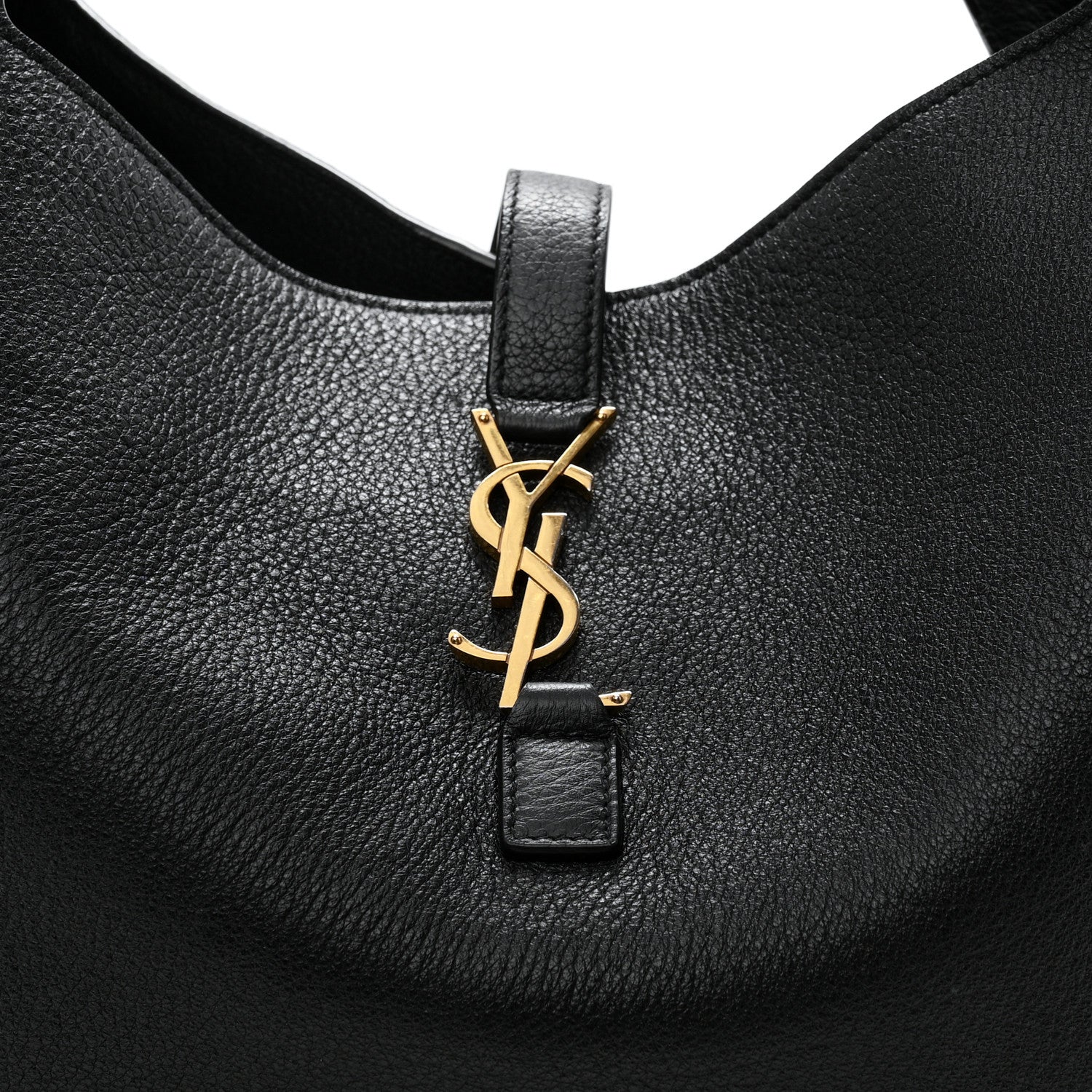 Saint Laurent Grained Deerskin Bea Tote Black 8 of 11