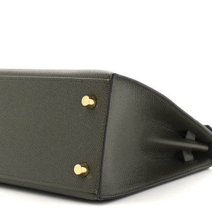Hermes Epsom Kelly Sellier 25 Vert De Gris 9 of 11