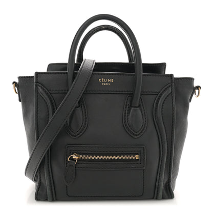 Celine Smooth Calfskin Nano Luggage Black 1 of 14