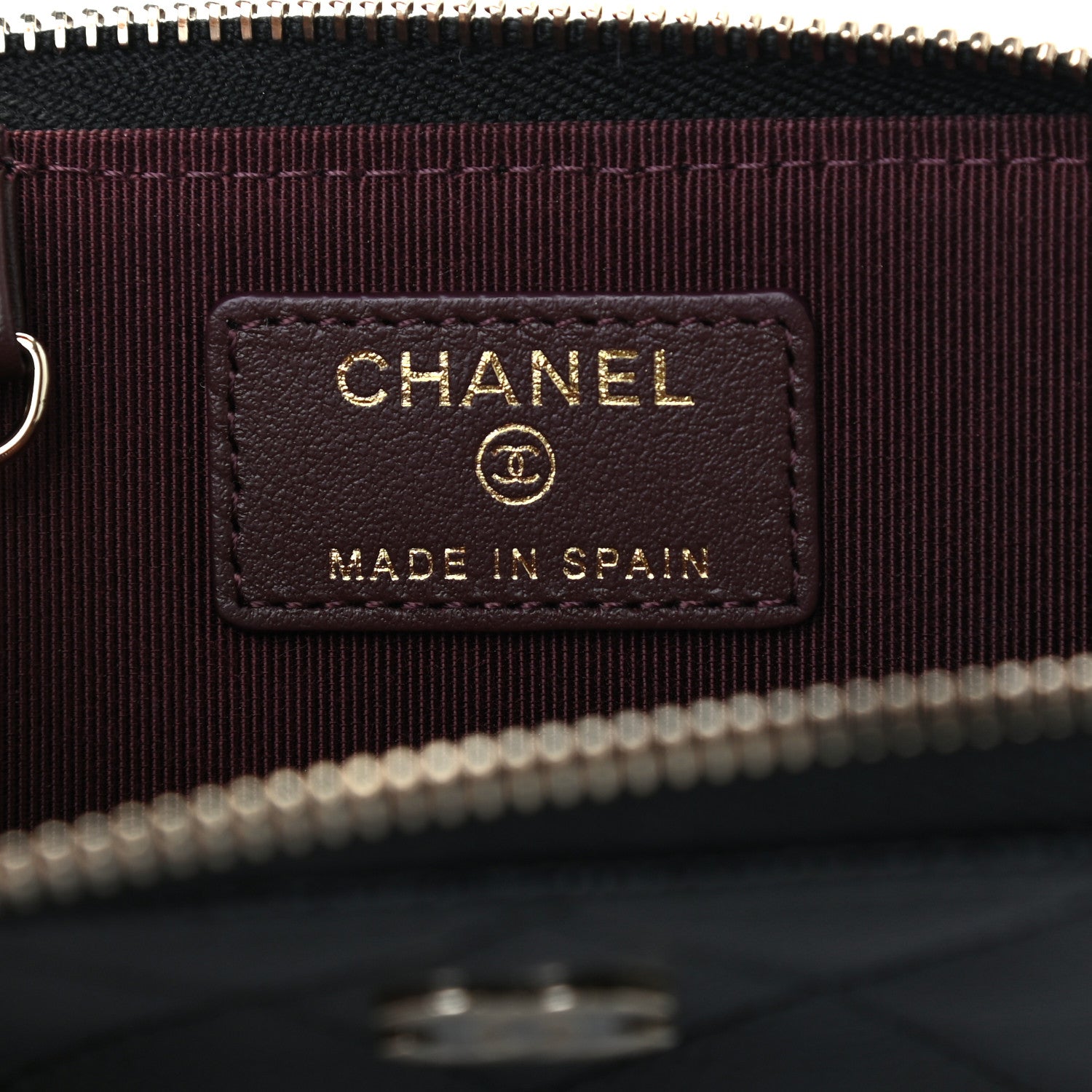 Chanel Caviar Quilted Zipped Key Holder Case Black 7 of 8