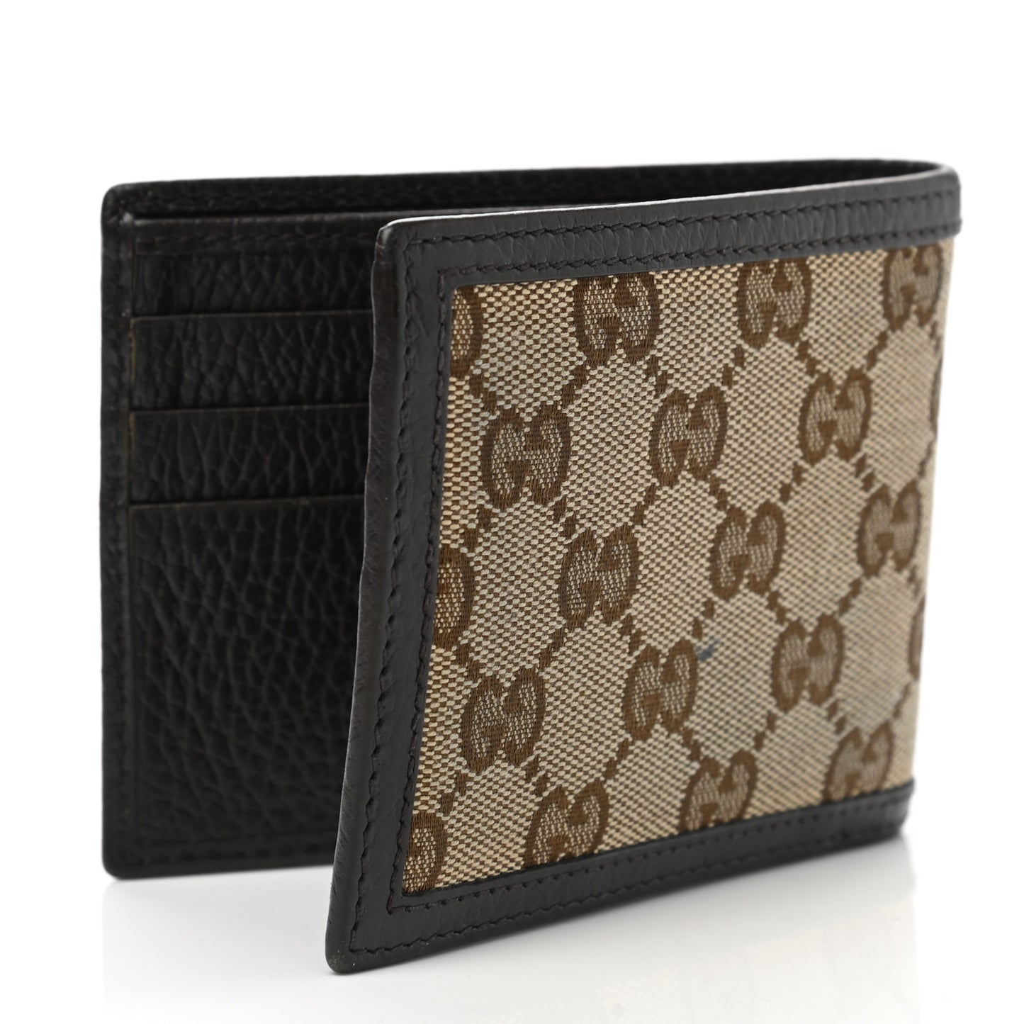 Monogram Bi-Fold Wallet Dark Brown