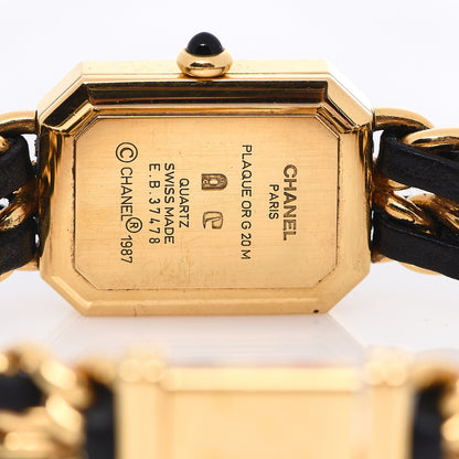 Chanel Stainless Steel Lambskin 20mm Chain Premiere Quartz Watch Gold L 4 of 4