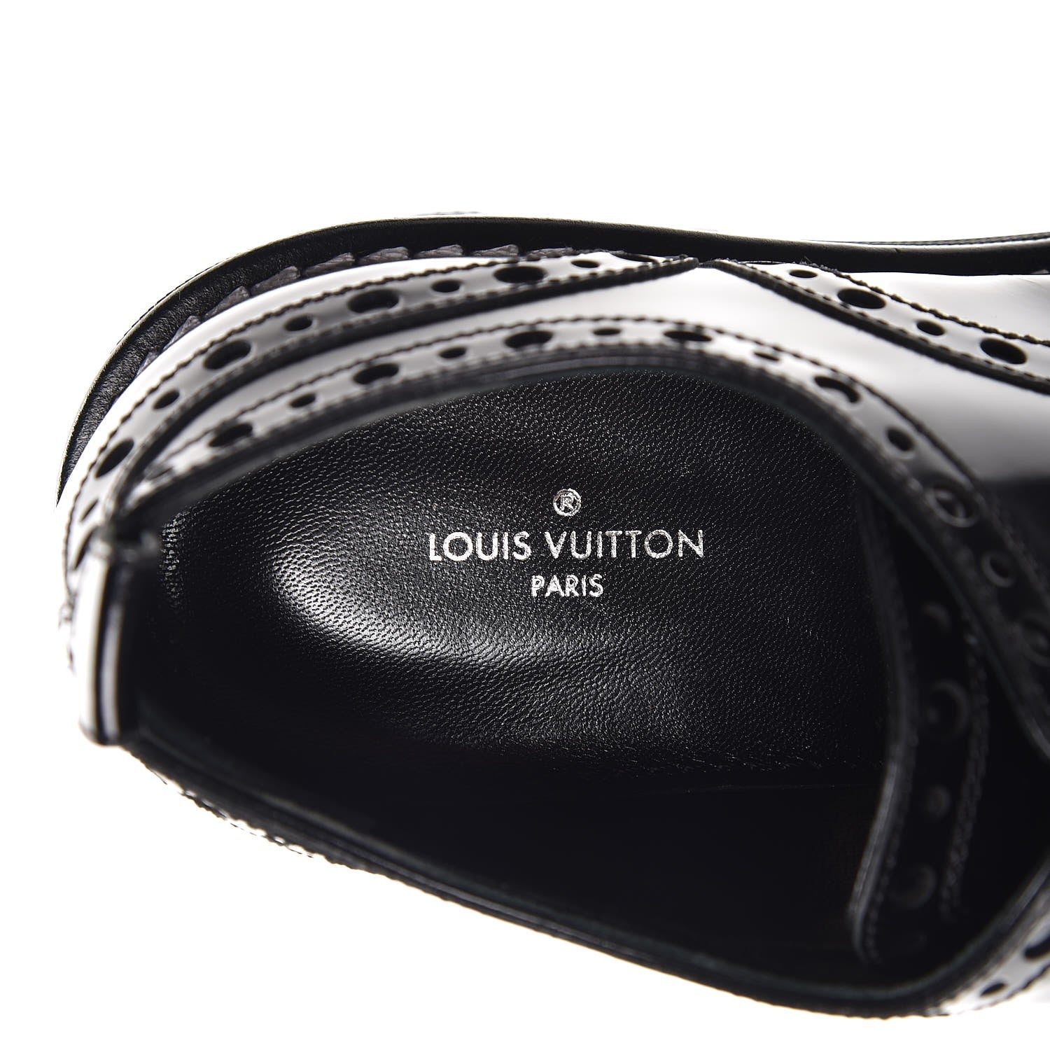 Louis Vuitton Calfskin Fighter Richelieu Platform Boots 36 Black 7 of 9