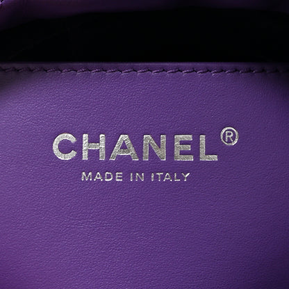 Chanel Shiny Calfskin Quilted Rainbow Mini Chanel 22 Purple 6 of 10