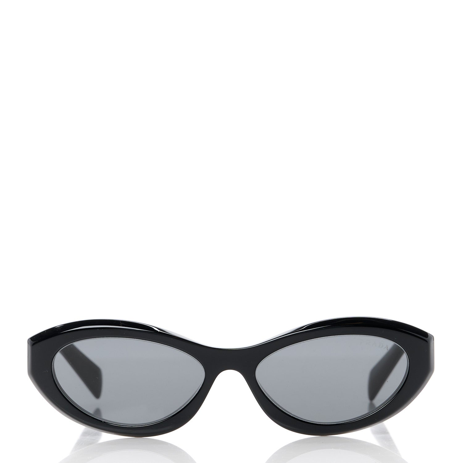 Prada Acetate Oval Sunglasses SPR 26Z Black 2 of 8