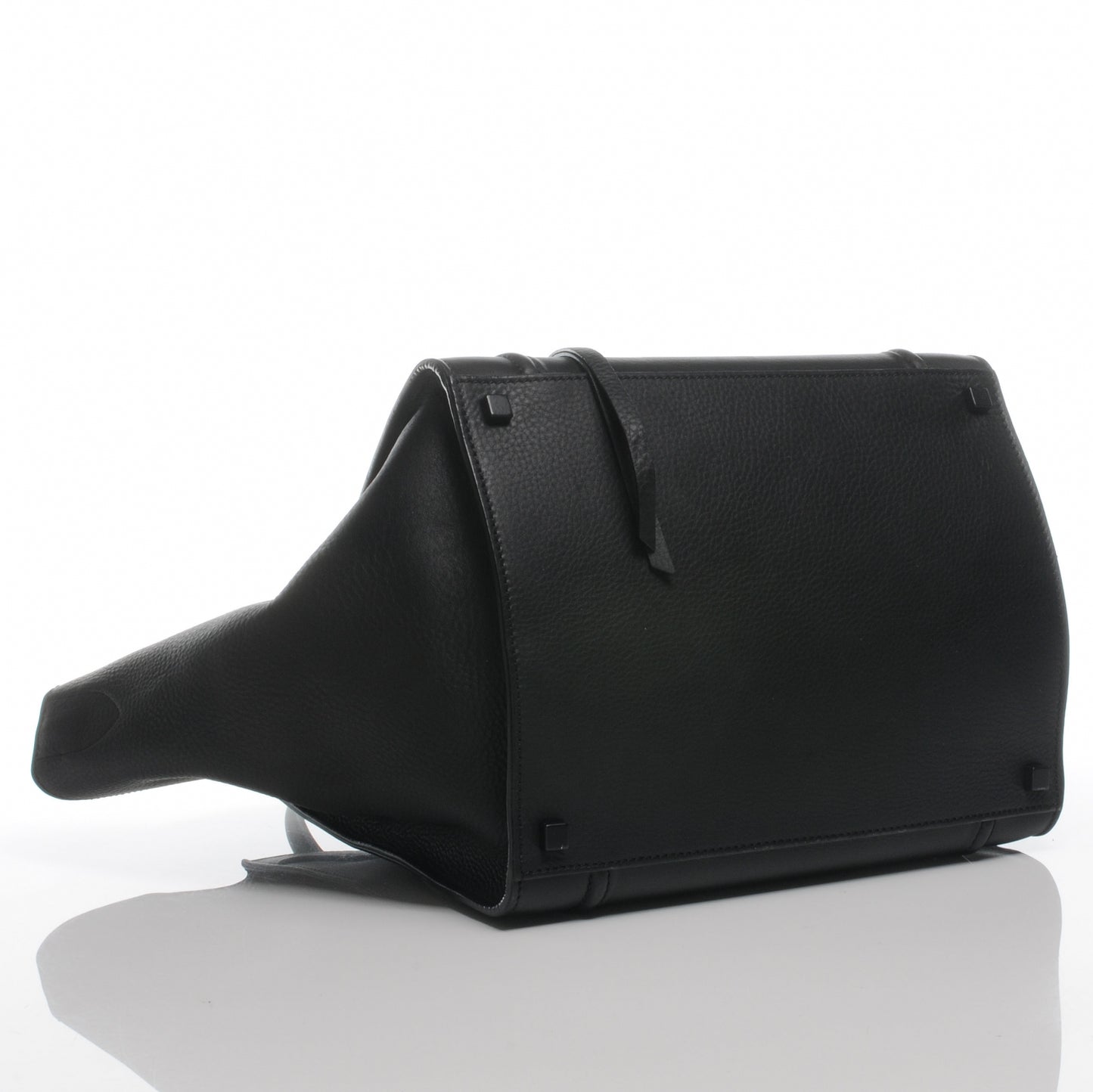 Smooth Calfskin Medium Phantom Luggage Black