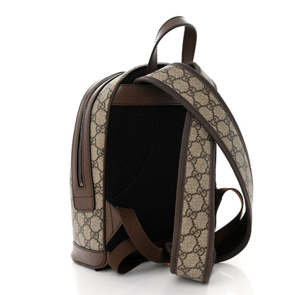 Gucci GG Supreme Monogram Calfskin Web Small Ophidia Day Backpack Beige Ebony New Acero 3 of 10