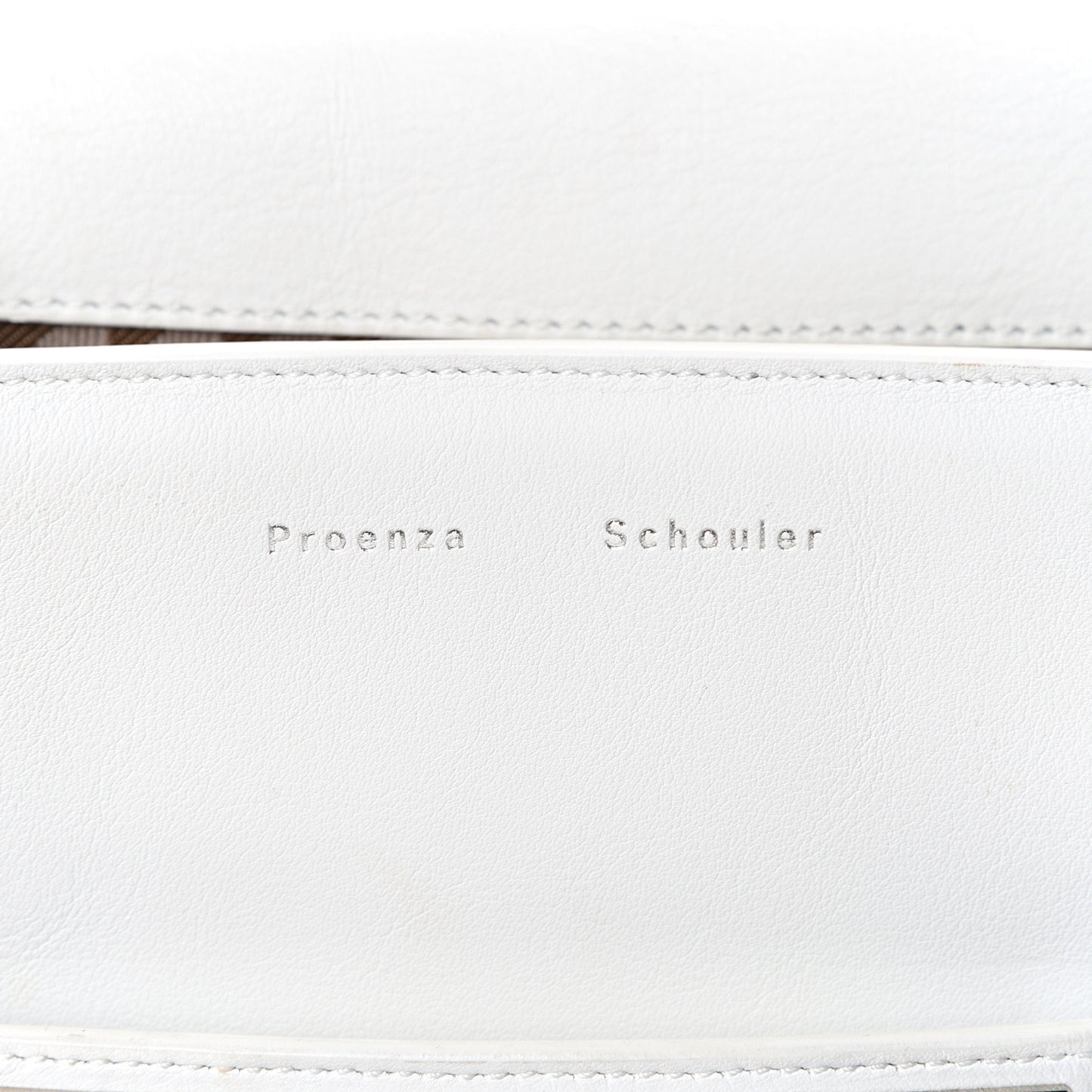 Calfskin Tiny PS11 Classic Shoulder Bag White