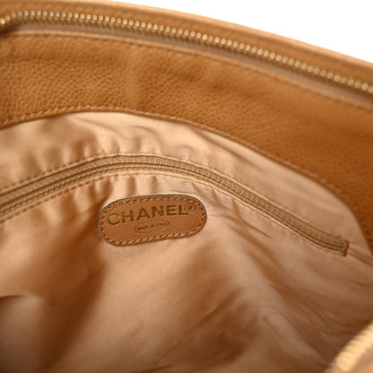 Chanel Caviar Shoulder Bag Beige 6 of 10