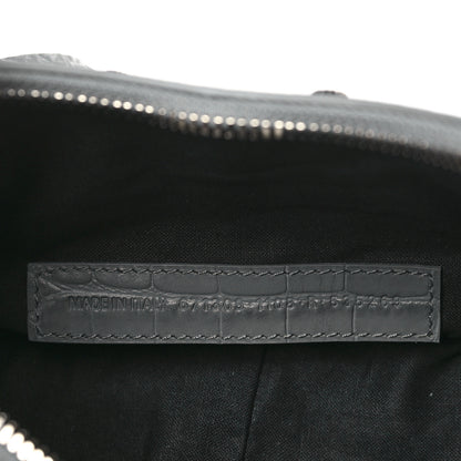 Balenciaga Extra Supple Calfskin Crocodile Embossed XS Le Cagole Shoulder Bag Balenciaga Grey 7 of 9