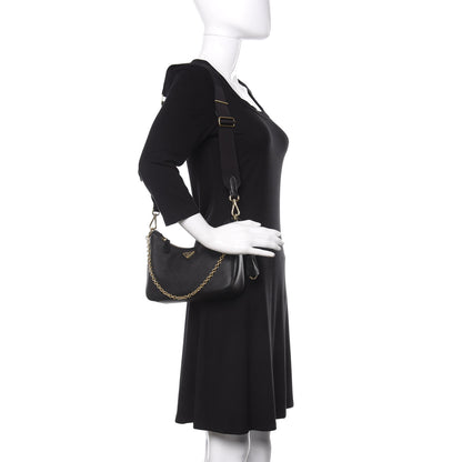 Prada Saffiano Lux Re-Edition 2005 Shoulder Bag Black 2 of 9