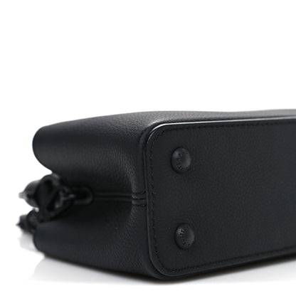 Louis Vuitton Matte Taurillon Capucines East West Mini All Black 8 of 9