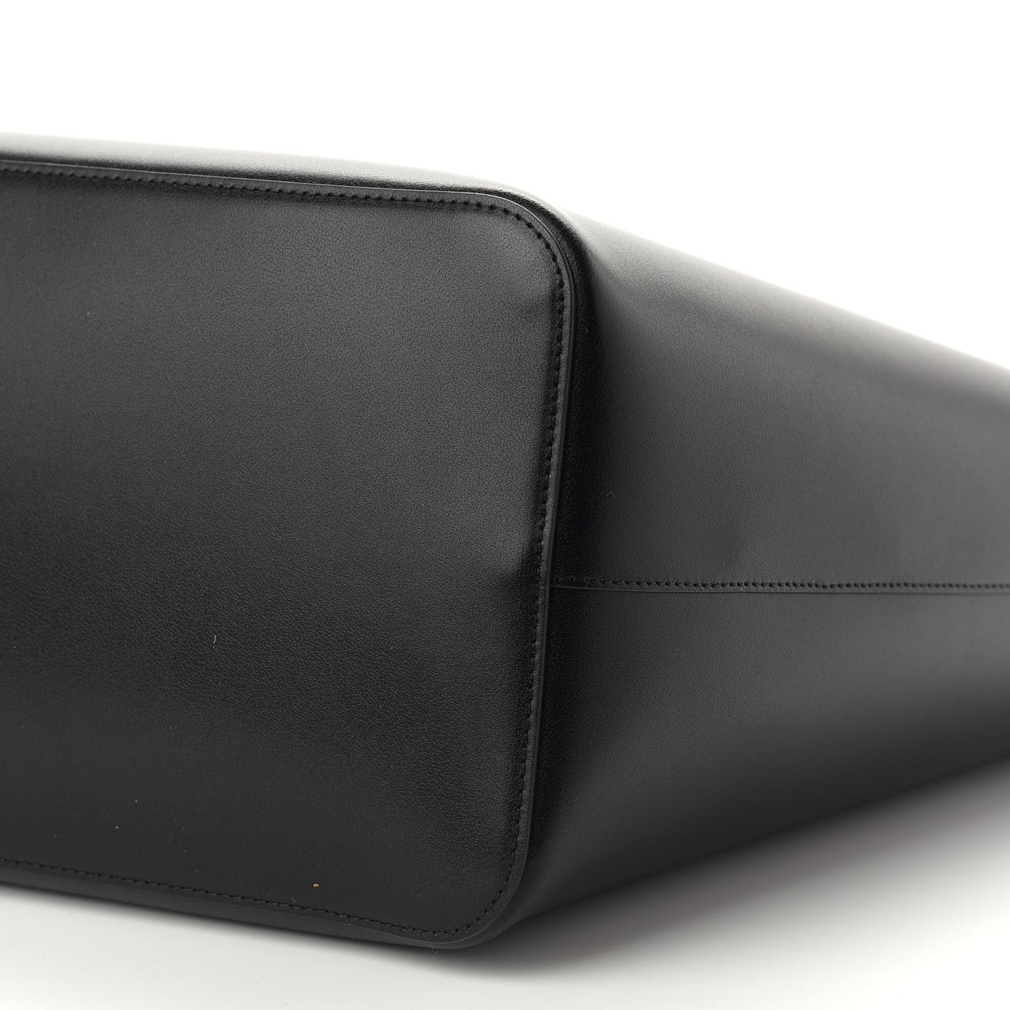 Smooth Calfskin Wing Shopping Bag Black