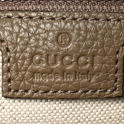 Gucci Piuma Calfskin Jumbo GG Embossed Large Duffle Bag Good Taupe 5 of 14