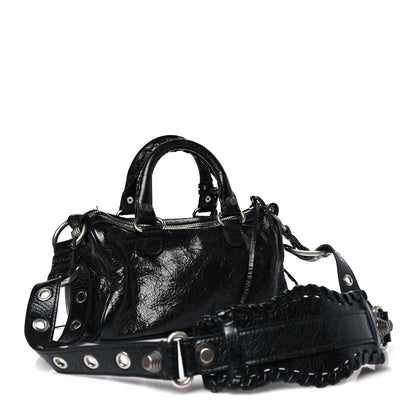 Balenciaga Agneau Arena Mini Le Cagole Duffle Crossbody Bag Black 3 of 10