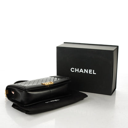 Chanel Lambskin Quilted New Medium Boy Flap Black 4 of 7
