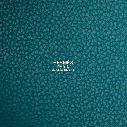 Hermes Taurillon Clemence Picotin Lock 22 MM Turquoise 6 of 10