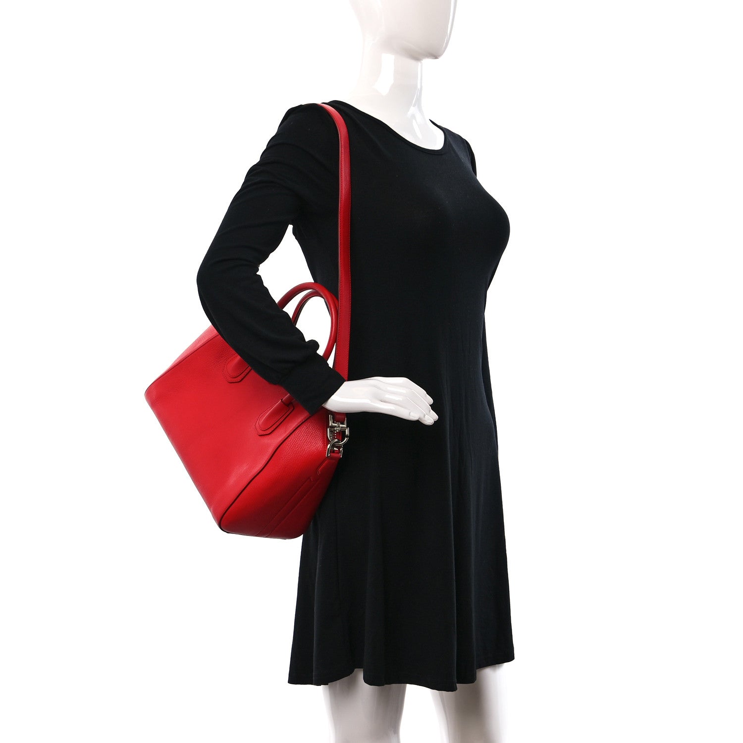 Givenchy Sugar Goatskin Small Antigona Medium Red 2 of 13