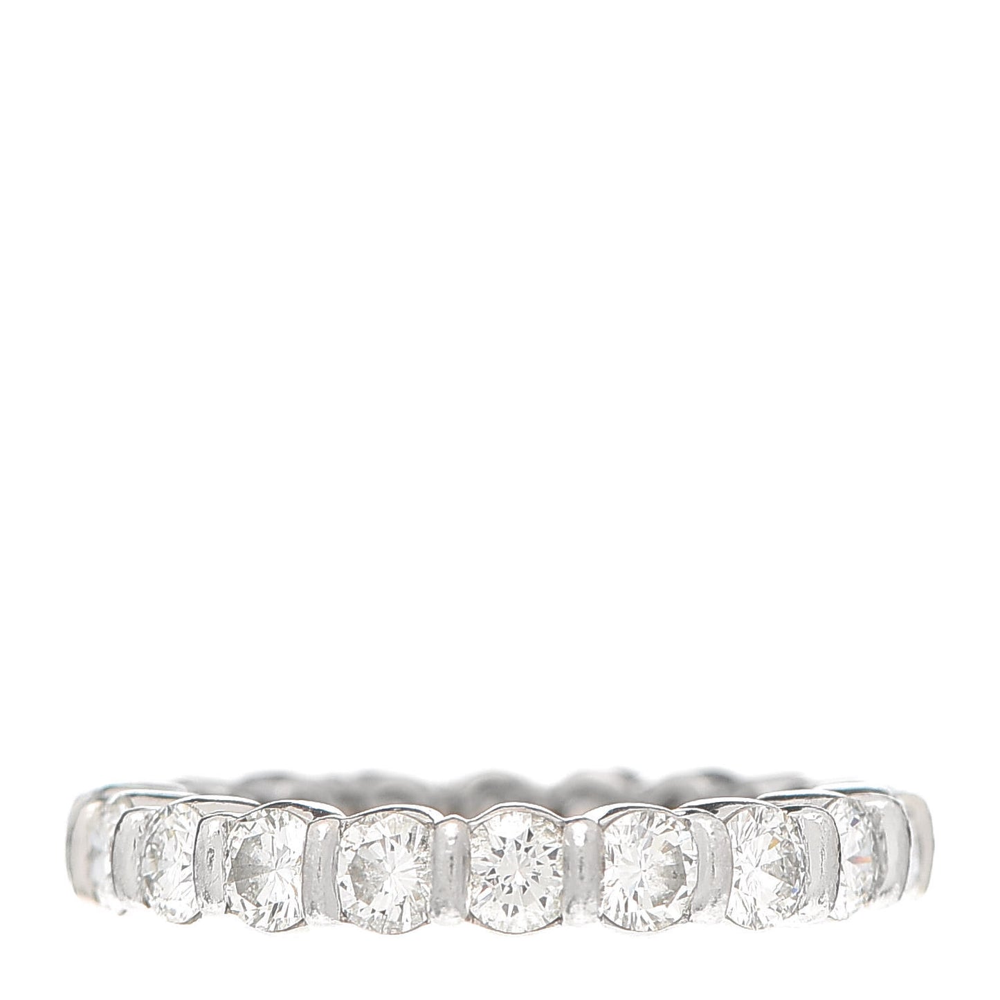 Platinum Diamond 1.30ctw Eternity Band Ring 44 3