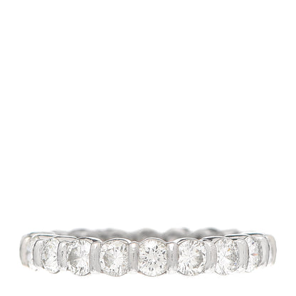 Tiffany Platinum Diamond 1.30ctw Eternity Band Ring 44 3 1 of 5