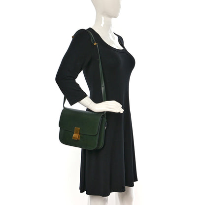 Celine Box Calfskin Classic Box Medium Flap Bag Forest 2 of 13