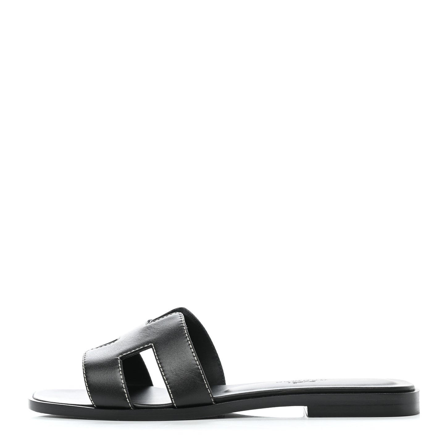Box Calfskin Oran Sandals 35 Black