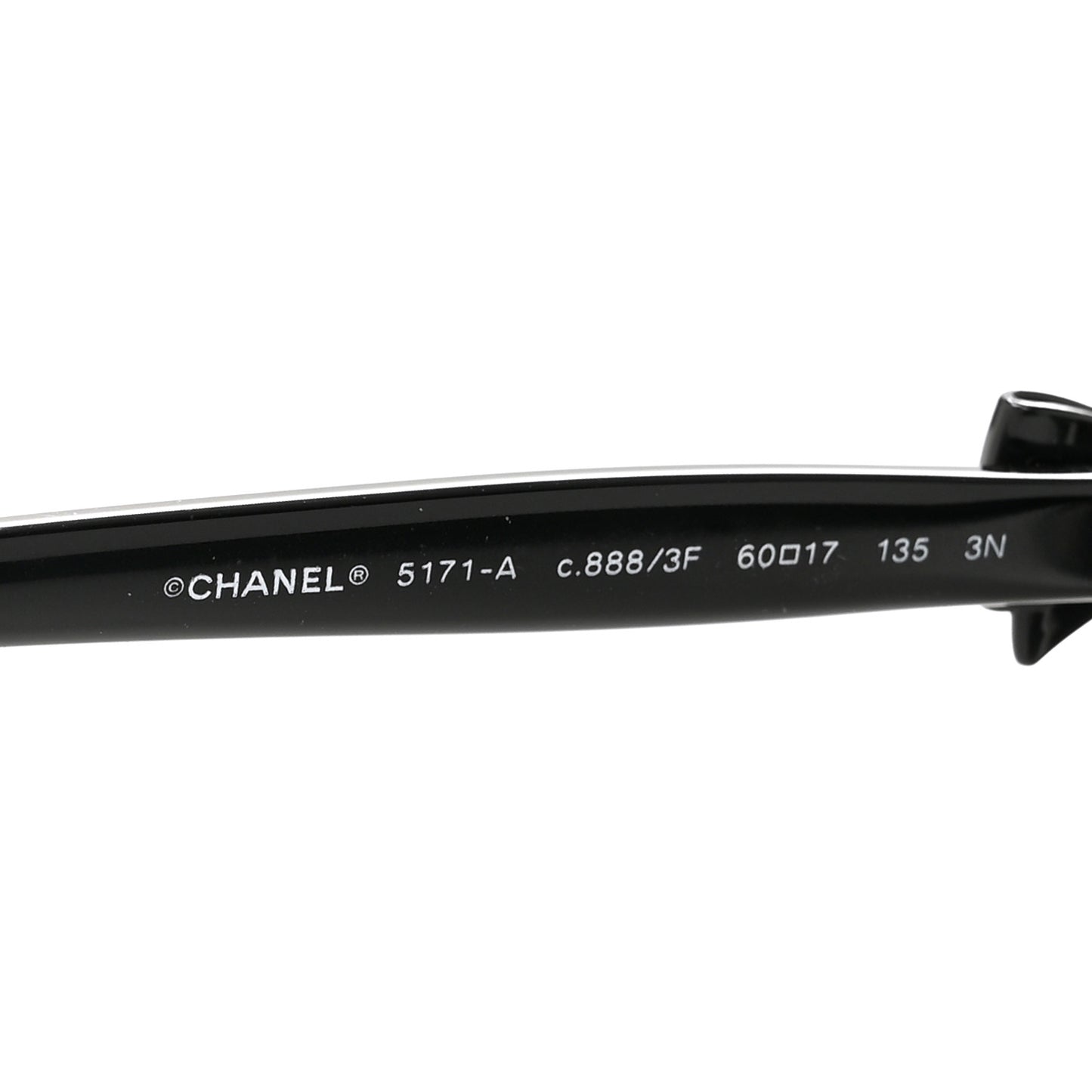 Acetate CC Bow Sunglasses 5171-A Black