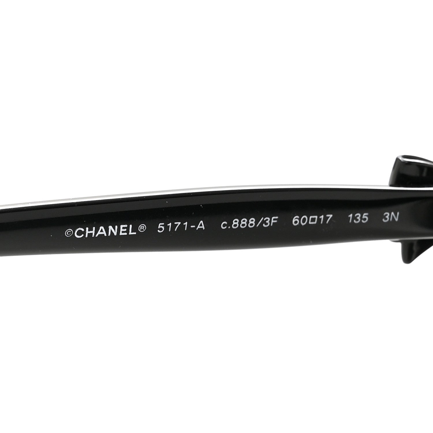Chanel Acetate CC Bow Sunglasses 5171-A Black 5 of 8