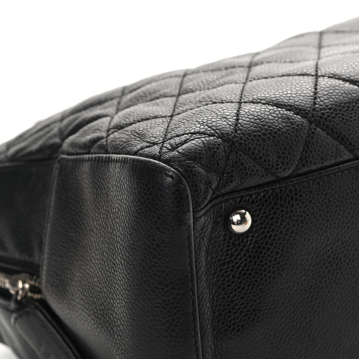 Chanel Caviar Quilted Bowler Black 9 of 14
