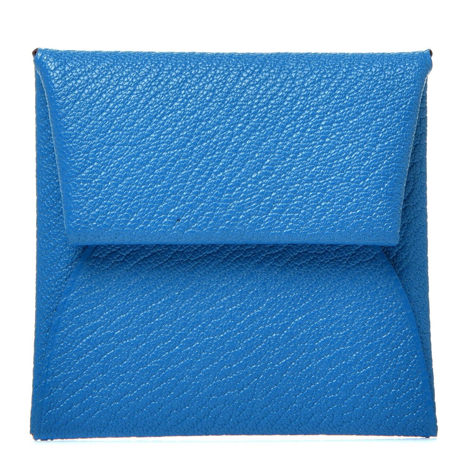 Hermes Chevre Mysore Bastia Verso Coin Purse Bleu Frida Cuivre 1 of 7