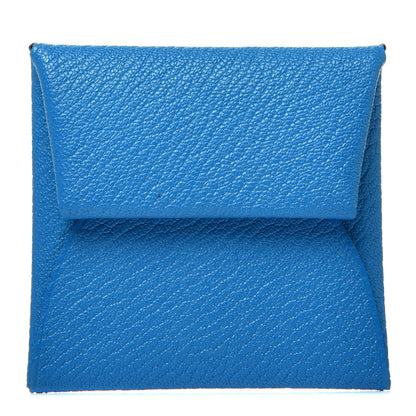 Hermes Chevre Mysore Bastia Verso Coin Purse Bleu Frida Cuivre 1 of 7