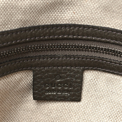 Gucci Metallic Pebbled Calfskin Small Soho Shoulder Bag Golden Beige 6 of 10