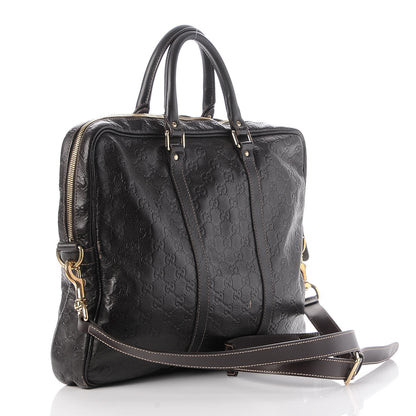 Gucci Guccissima Medium Briefcase Chocolate 3 of 10