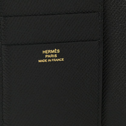 Hermes Epsom Tri-Fold Compact Bearn Wallet Black 6 of 7
