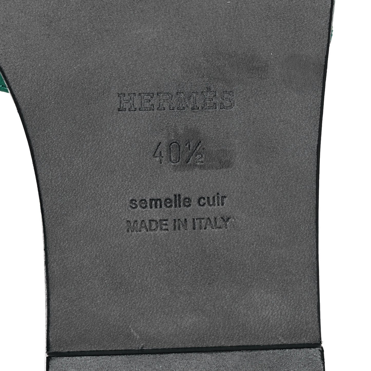 Epsom Oran Sandals 40.5 Vert Emeraude