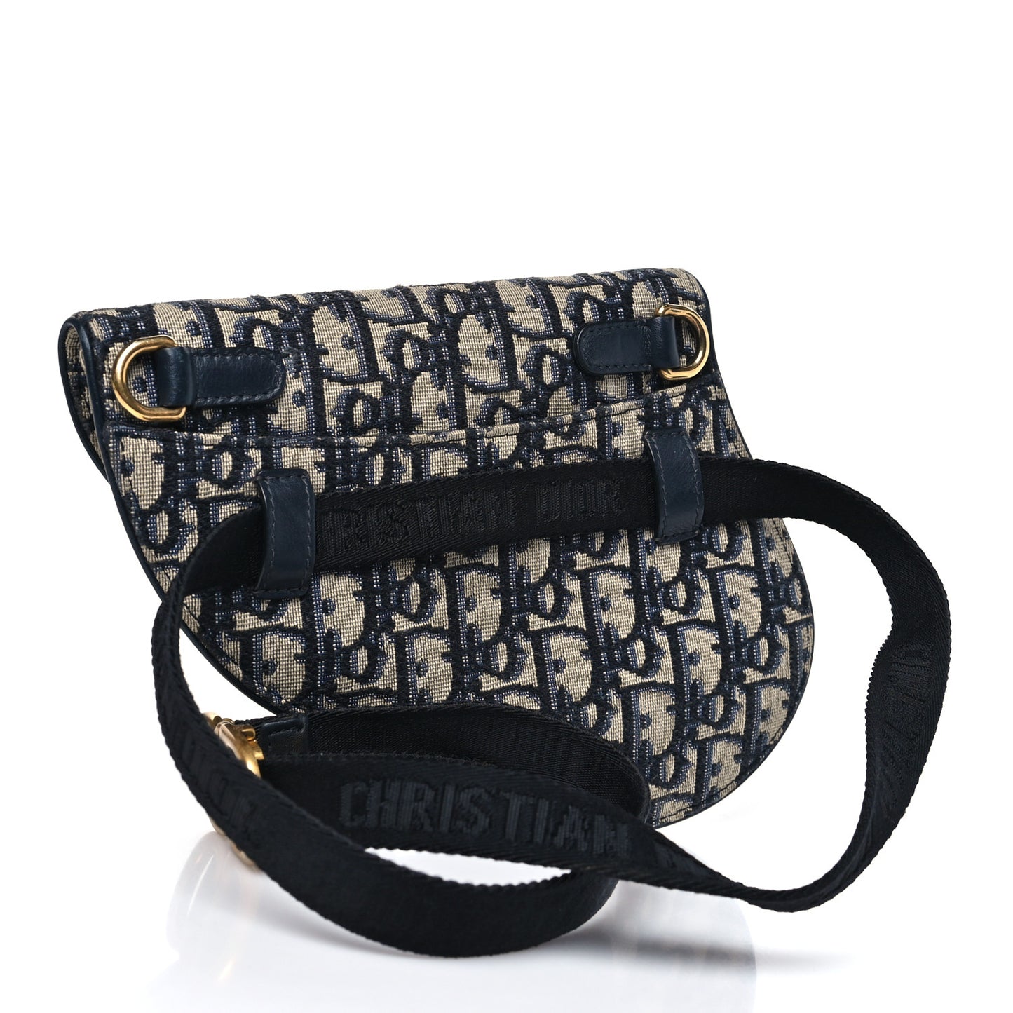 Oblique Saddle Belt Pouch Blue