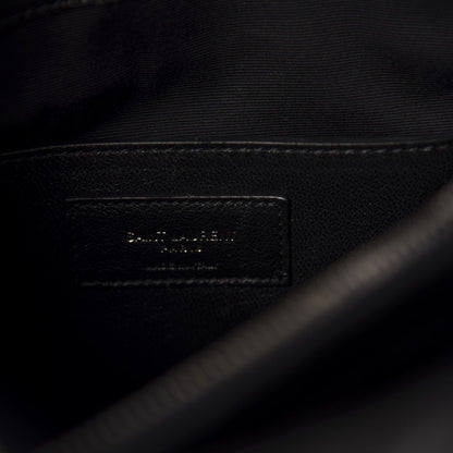 Saint Laurent Sheepskin Matelasse Chevron Monogram Large College Satchel Black 7 of 10