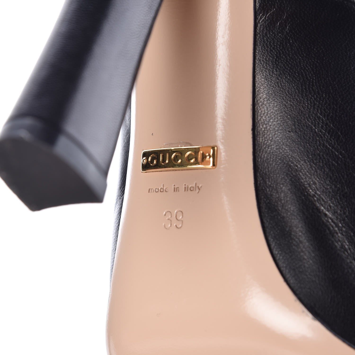 Gucci Malaga Kid Lesley Mary Jane Pumps 39 Black 7 of 13