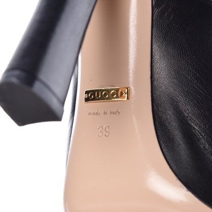 Gucci Malaga Kid Lesley Mary Jane Pumps 39 Black 7 of 13