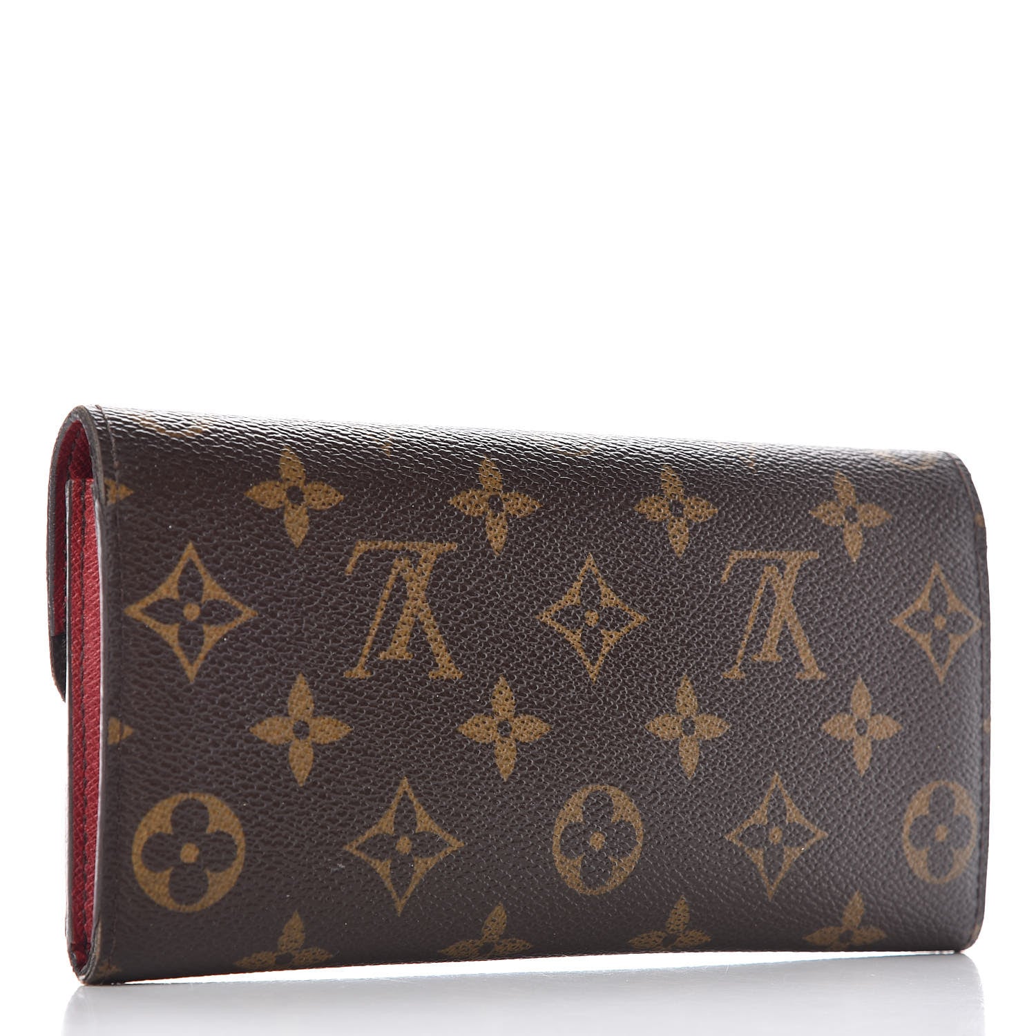 Louis Vuitton Monogram Emilie Wallet Red 3 of 15