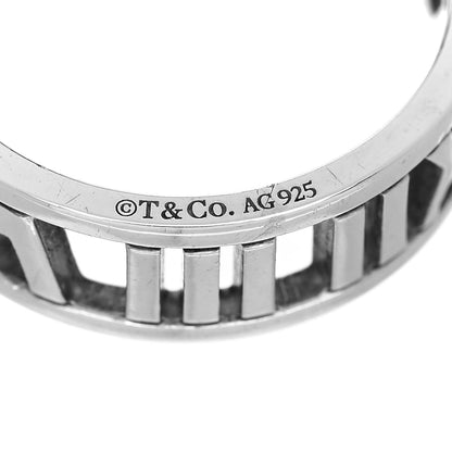 Tiffany Sterling Silver Wide Atlas Open Ring 56 7.75 4 of 5