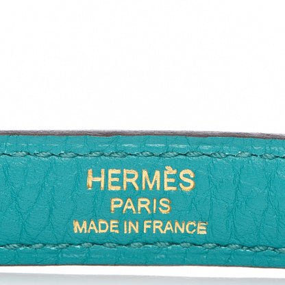Hermes Taurillon Clemence Kelly Retourne 35 Bleu Paon 20 of 32
