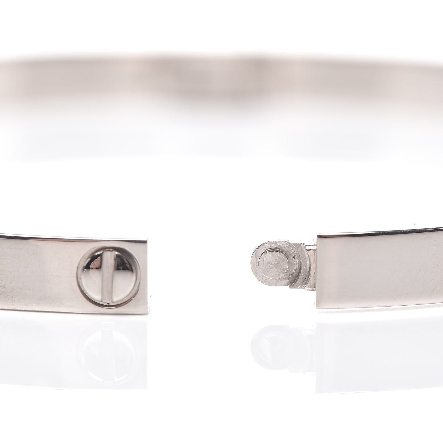 18K White Gold Small LOVE Bracelet 16