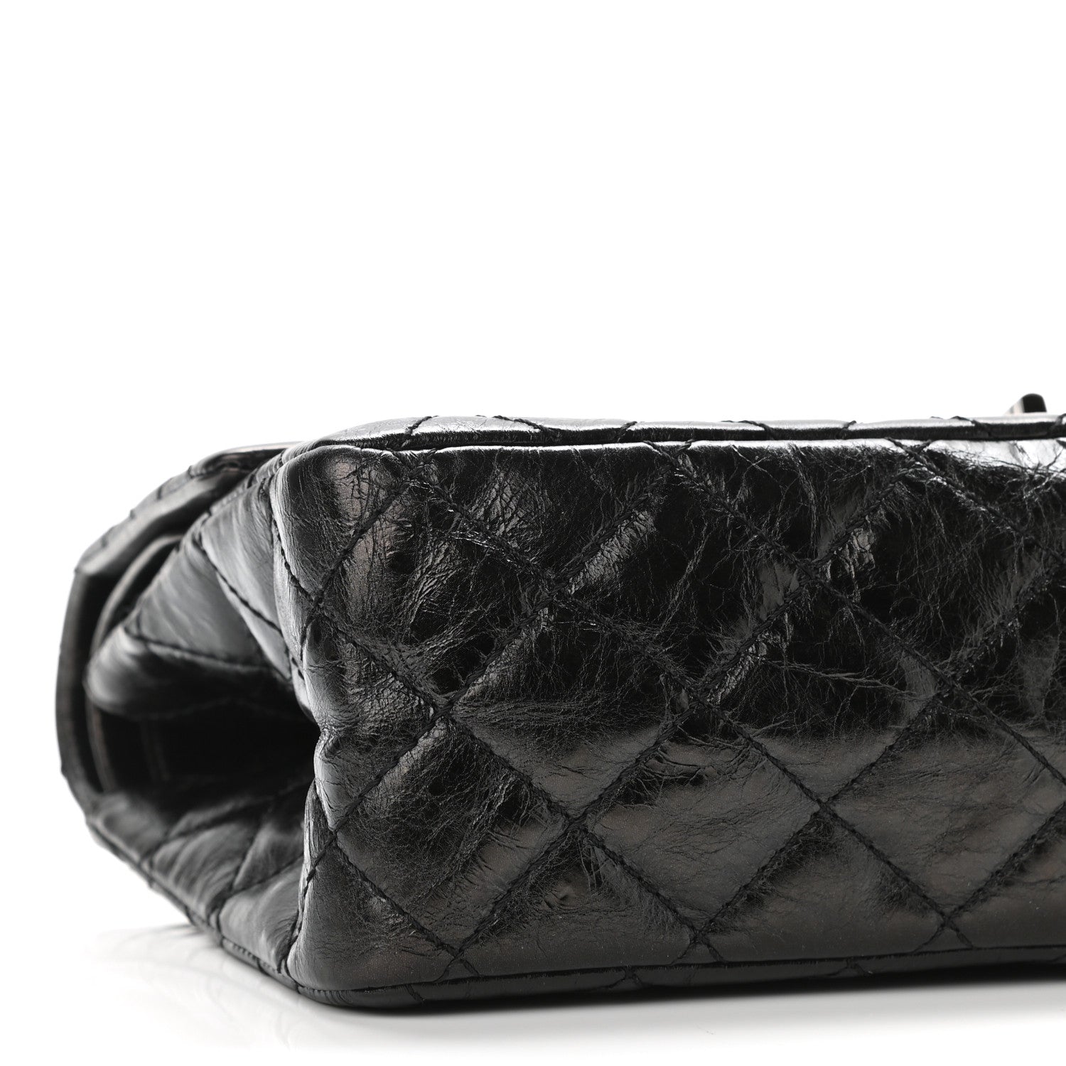 Chanel Metallic Aged Calfskin Quilted 2.55 Reissue 226 Flap Black 9 of 11