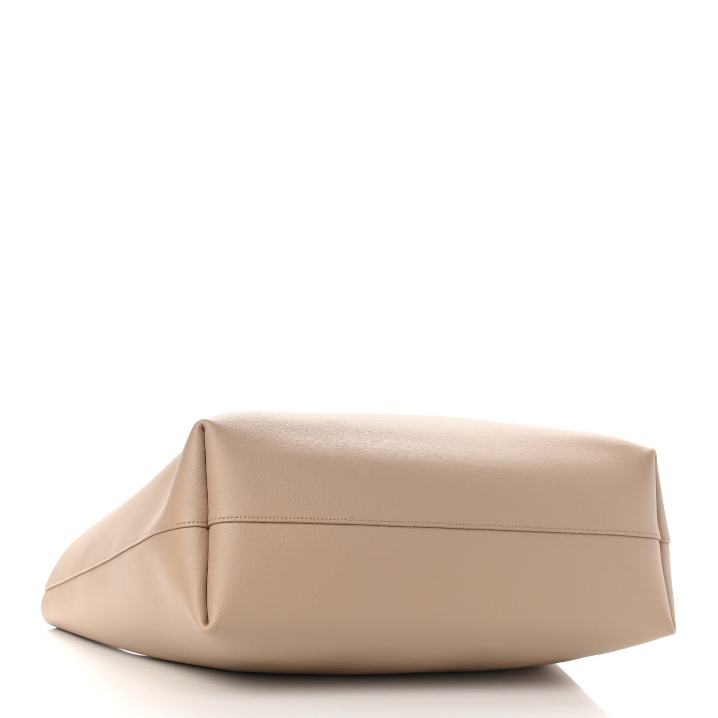 Calfskin Large Shopping Tote Dark Beige