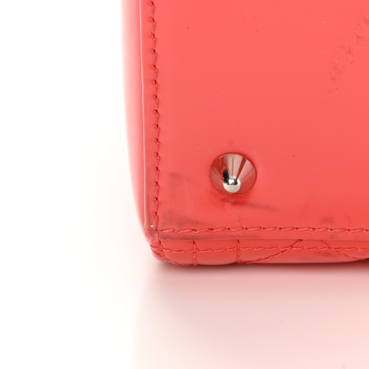 Christian Dior Patent Cannage Medium Lady Dior Fuchsia 13 of 18