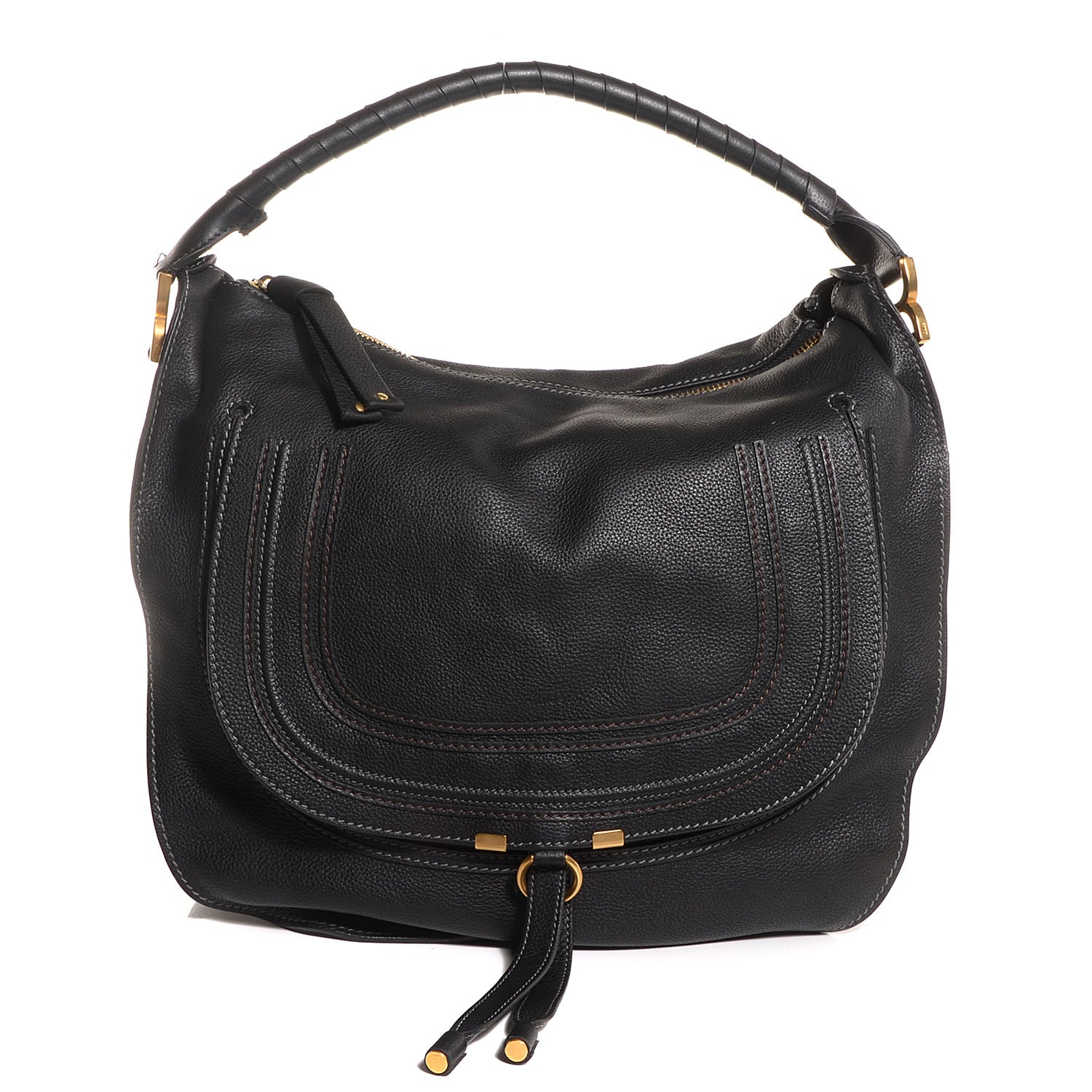 Chloe Calfskin Large Marcie Hobo Black 1 of 8