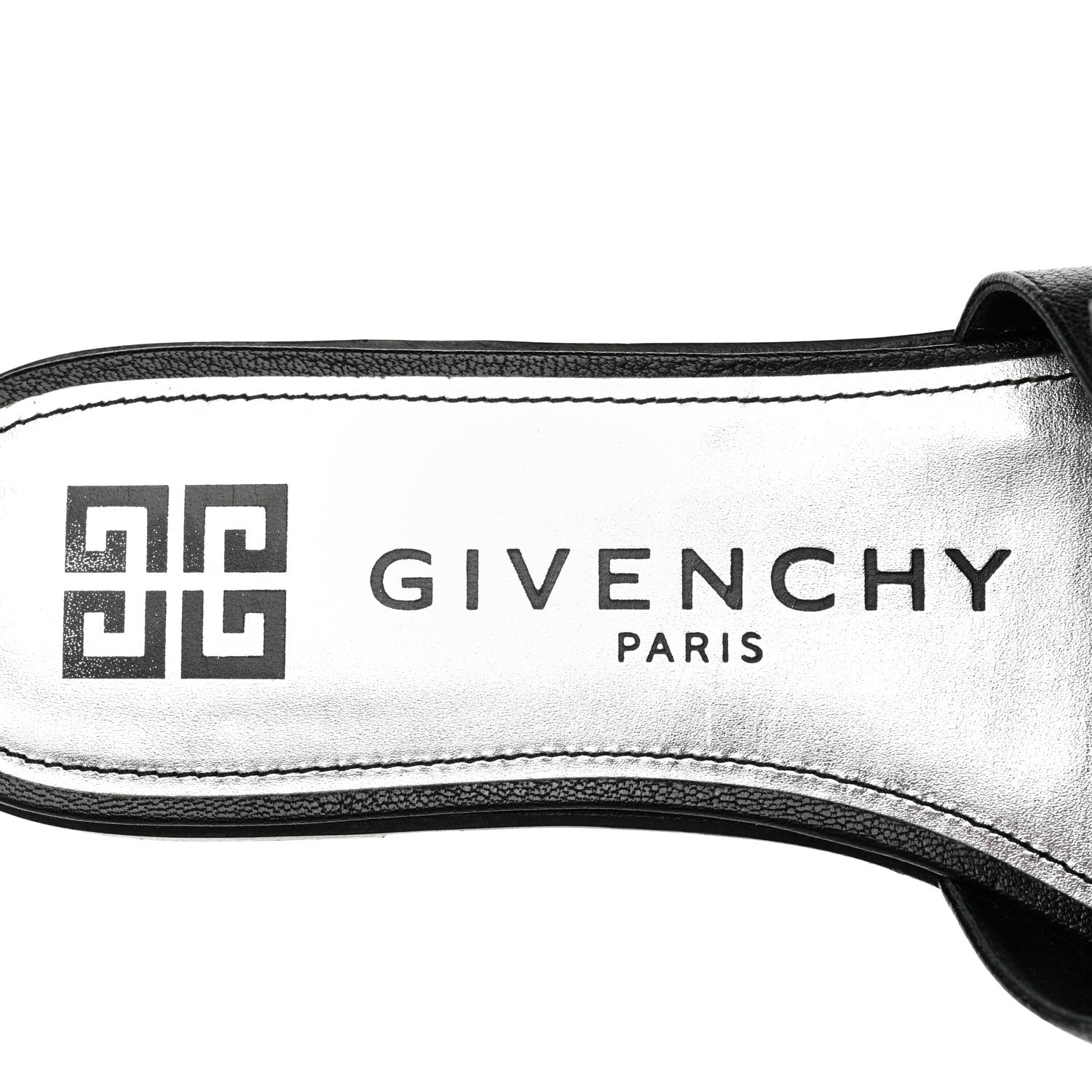 Givenchy Goatskin 4G Flat Sandals 40 Black 7 of 9