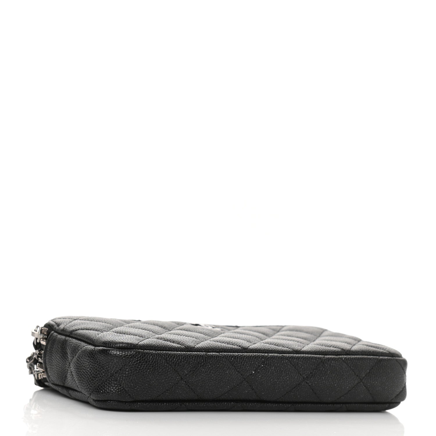 Chanel Iridescent Caviar Quilted Small Clutch With Chain Black 4 of 12
